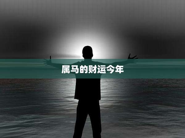 属马的财运今年