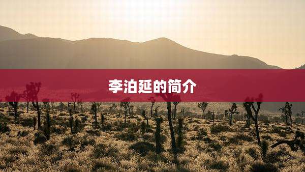 李泊延的简介