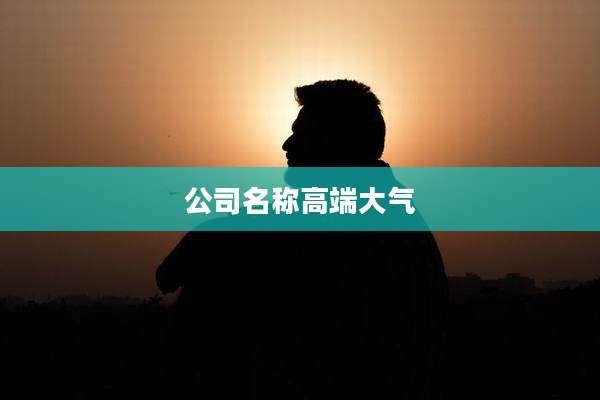 公司名称高端大气