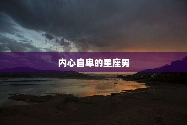 内心自卑的星座男