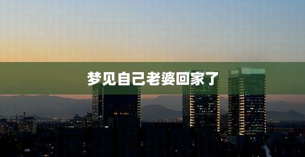 梦见自己老婆回家了