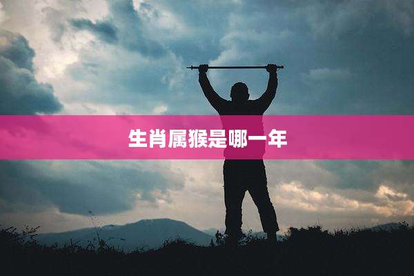生肖属猴是哪一年