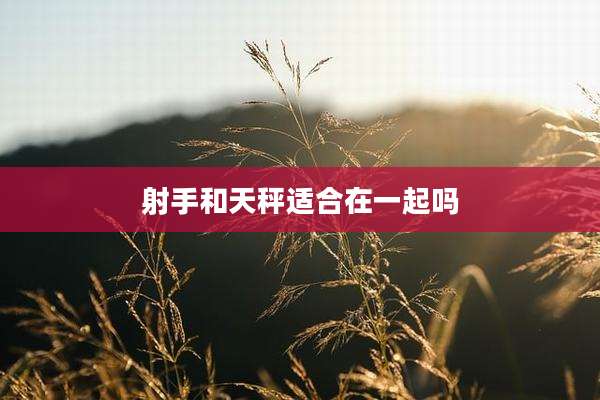 射手和天秤适合在一起吗