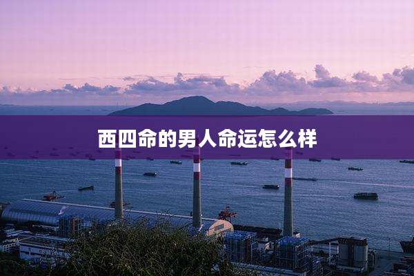 西四命的男人命运怎么样