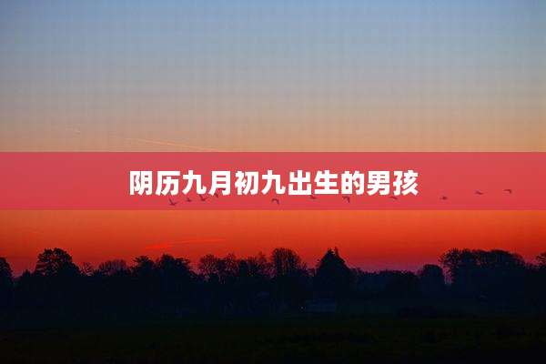 阴历九月初九出生的男孩