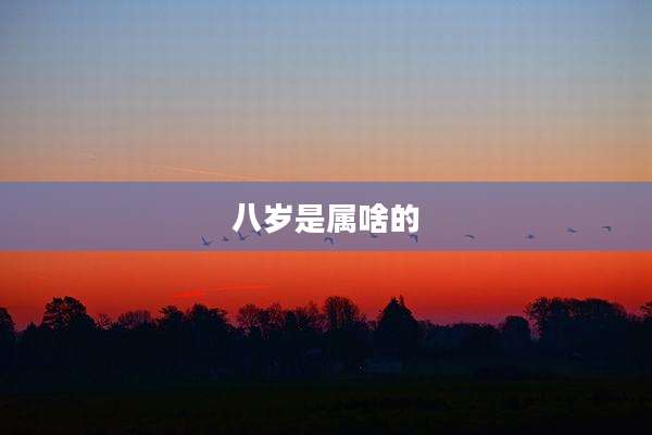 八岁是属啥的
