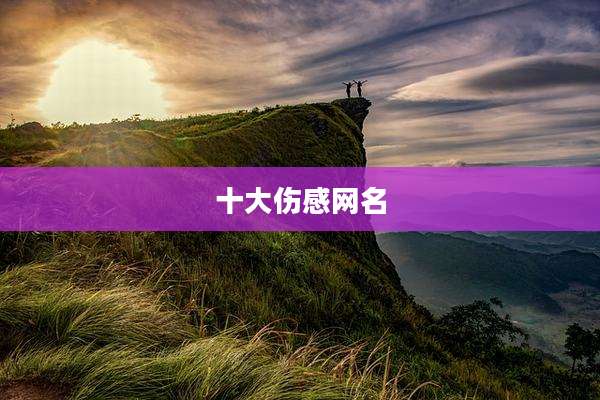 十大伤感网名