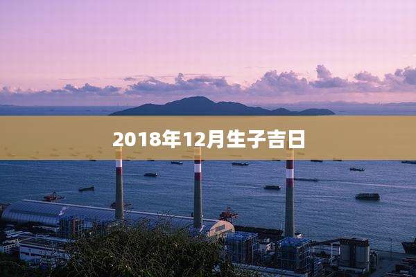2018年12月生子吉日