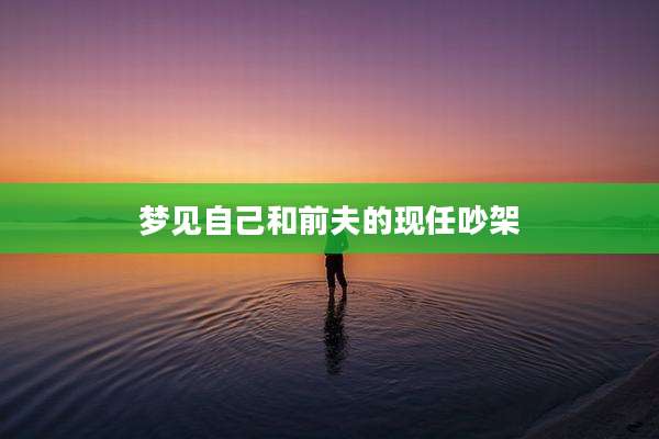 梦见自己和前夫的现任吵架