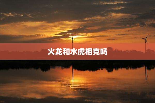 火龙和水虎相克吗