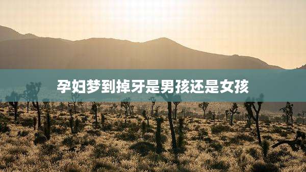 孕妇梦到掉牙是男孩还是女孩