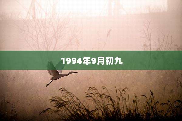 1994年9月初九