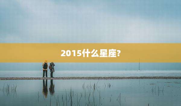 2015什么星座?