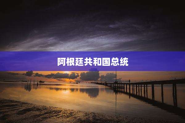 阿根廷共和国总统