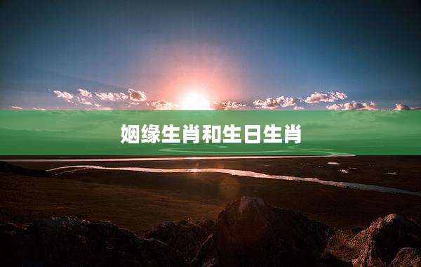 姻缘生肖和生日生肖