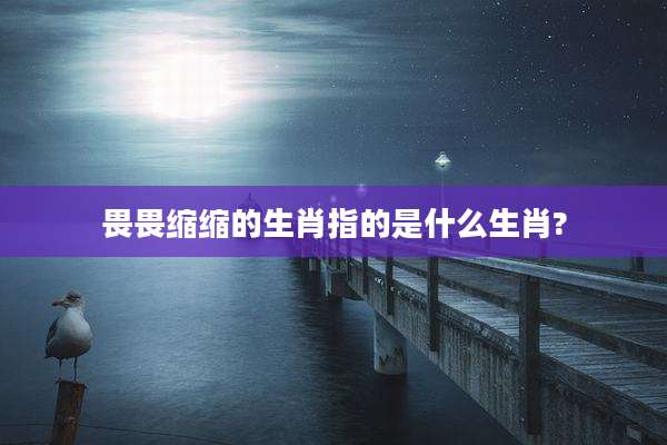 畏畏缩缩的生肖指的是什么生肖?