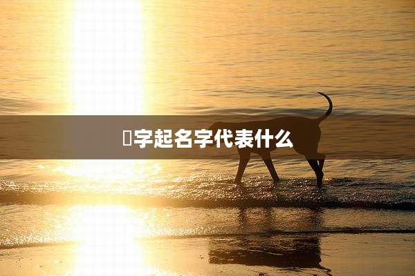瑀字起名字代表什么
