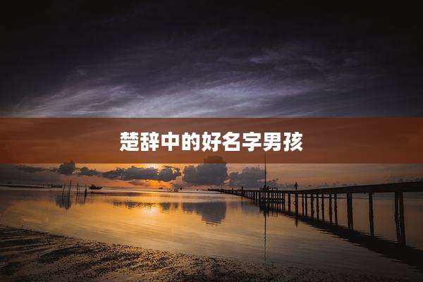 楚辞中的好名字男孩
