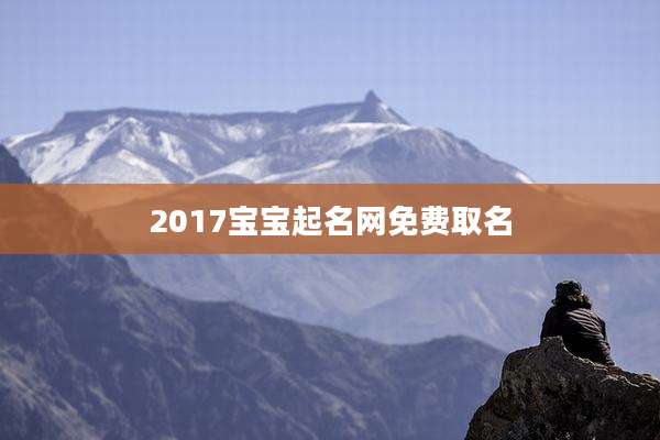 2017宝宝起名网免费取名