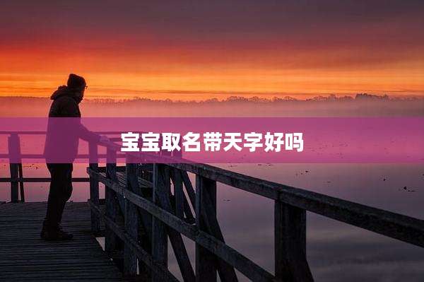 宝宝取名带天字好吗
