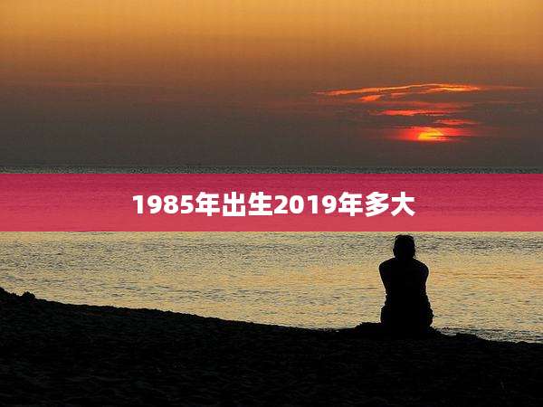 1985年出生2019年多大