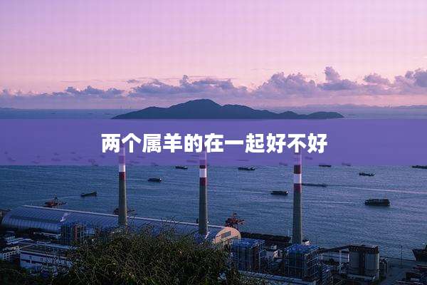 两个属羊的在一起好不好