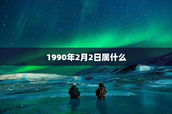 1990年2月2日属什么