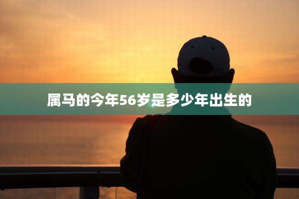 属马的今年56岁是多少年出生的
