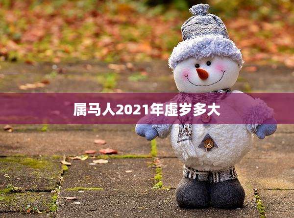 属马人2021年虚岁多大