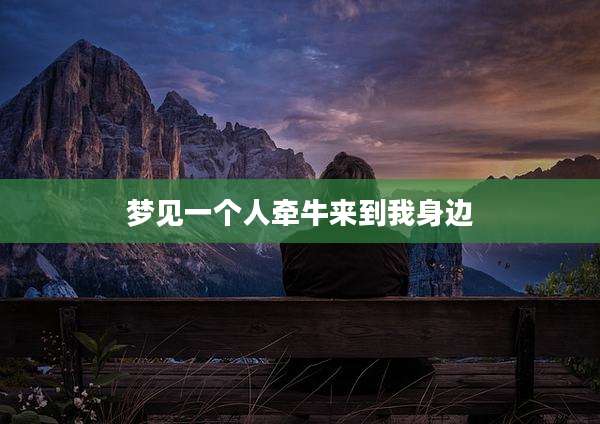 梦见一个人牵牛来到我身边
