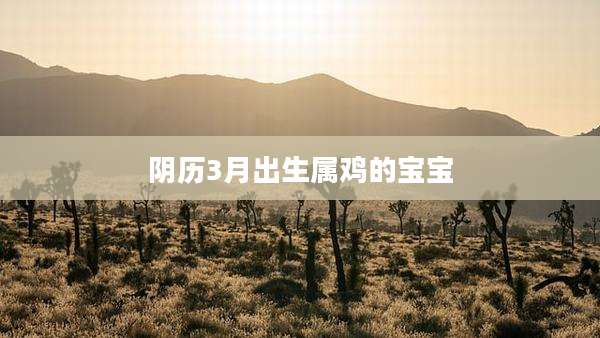 阴历3月出生属鸡的宝宝