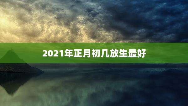 2021年正月初几放生最好