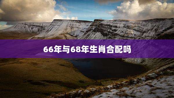 66年与68年生肖合配吗