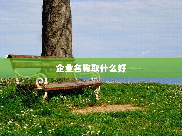 企业名称取什么好