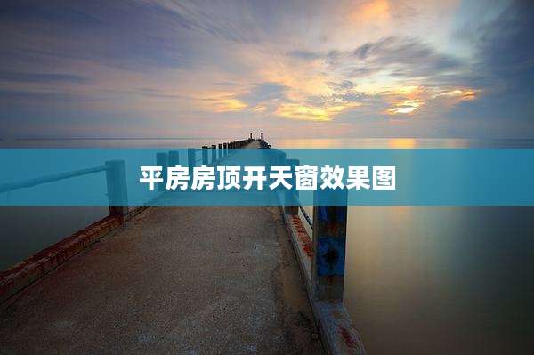 平房房顶开天窗效果图