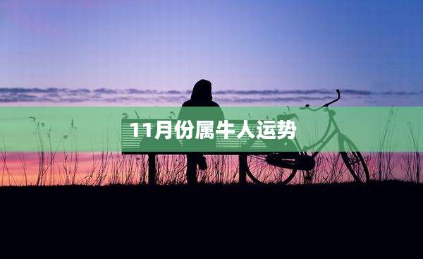 11月份属牛人运势