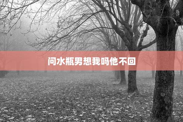 问水瓶男想我吗他不回