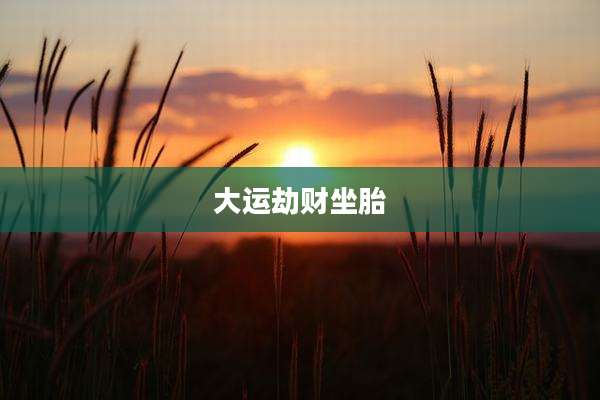 大运劫财坐胎
