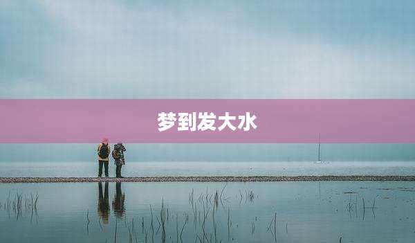 梦到发大水