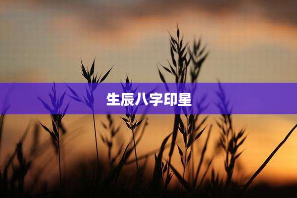 生辰八字印星