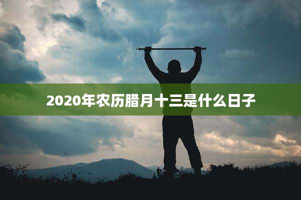 2020年农历腊月十三是什么日子