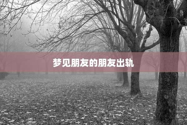 梦见朋友的朋友出轨
