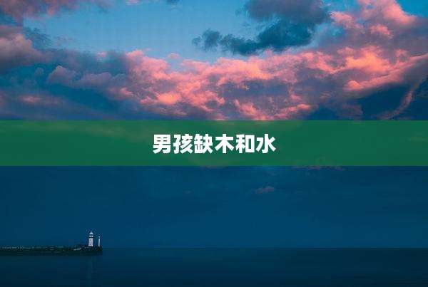 男孩缺木和水