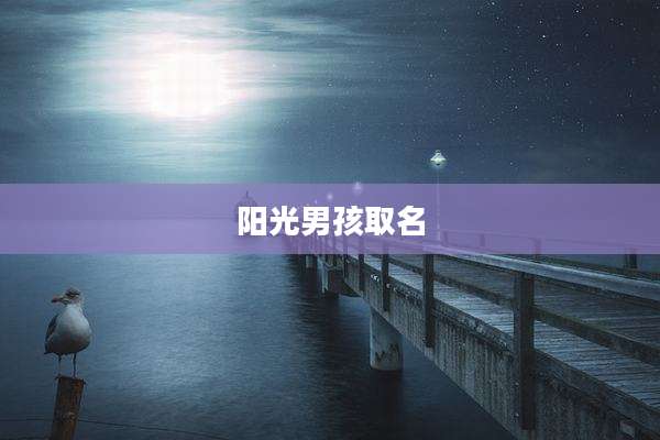 阳光男孩取名