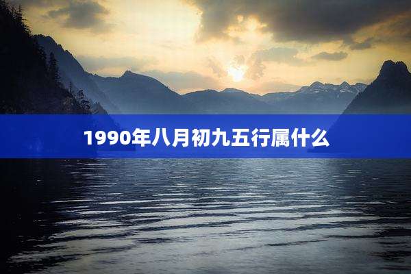 1990年八月初九五行属什么