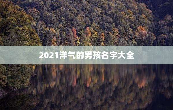 2021洋气的男孩名字大全