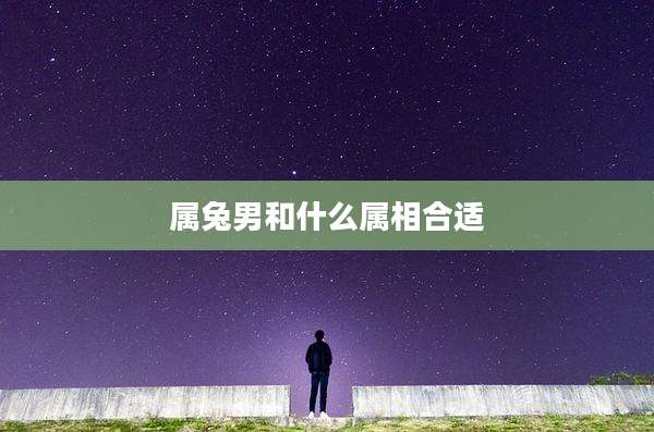 属兔男和什么属相合适