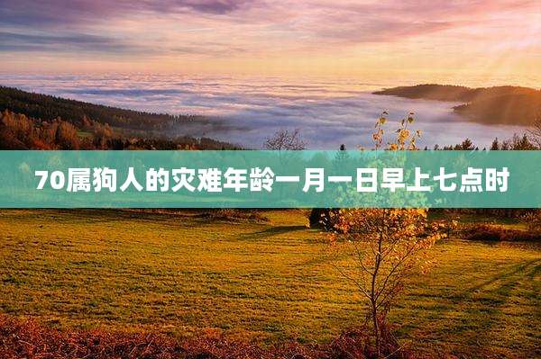 70属狗人的灾难年龄一月一日早上七点时