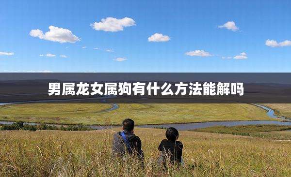 男属龙女属狗有什么方法能解吗