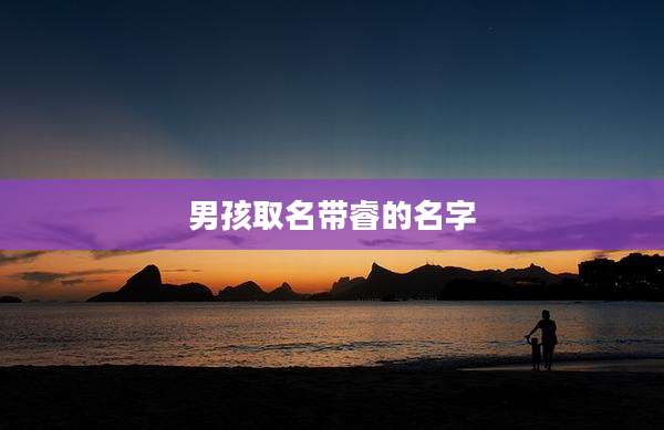男孩取名带睿的名字
